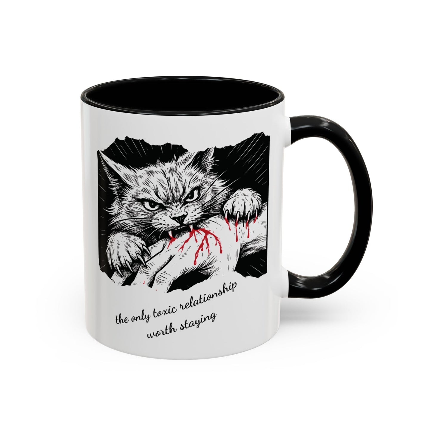 The Only Toxic Relationship Worth Staying Cat Mug