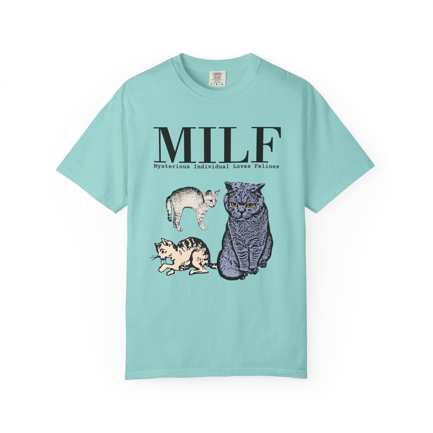 MYSTERIOUS INDIVIDUAL LOVES FELINES T-SHIRT