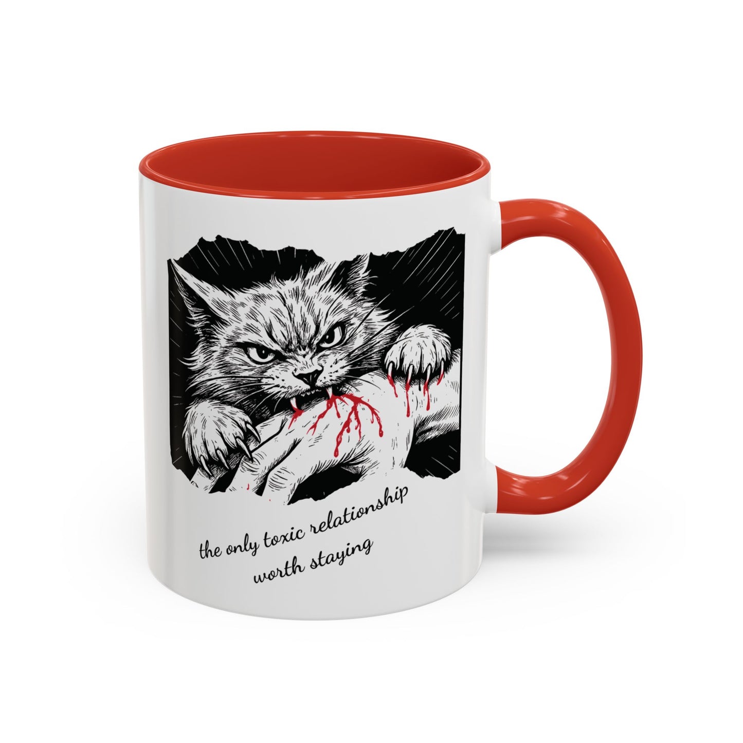 The Only Toxic Relationship Worth Staying Cat Mug