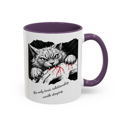 The Only Toxic Relationship Worth Staying Cat Mug
