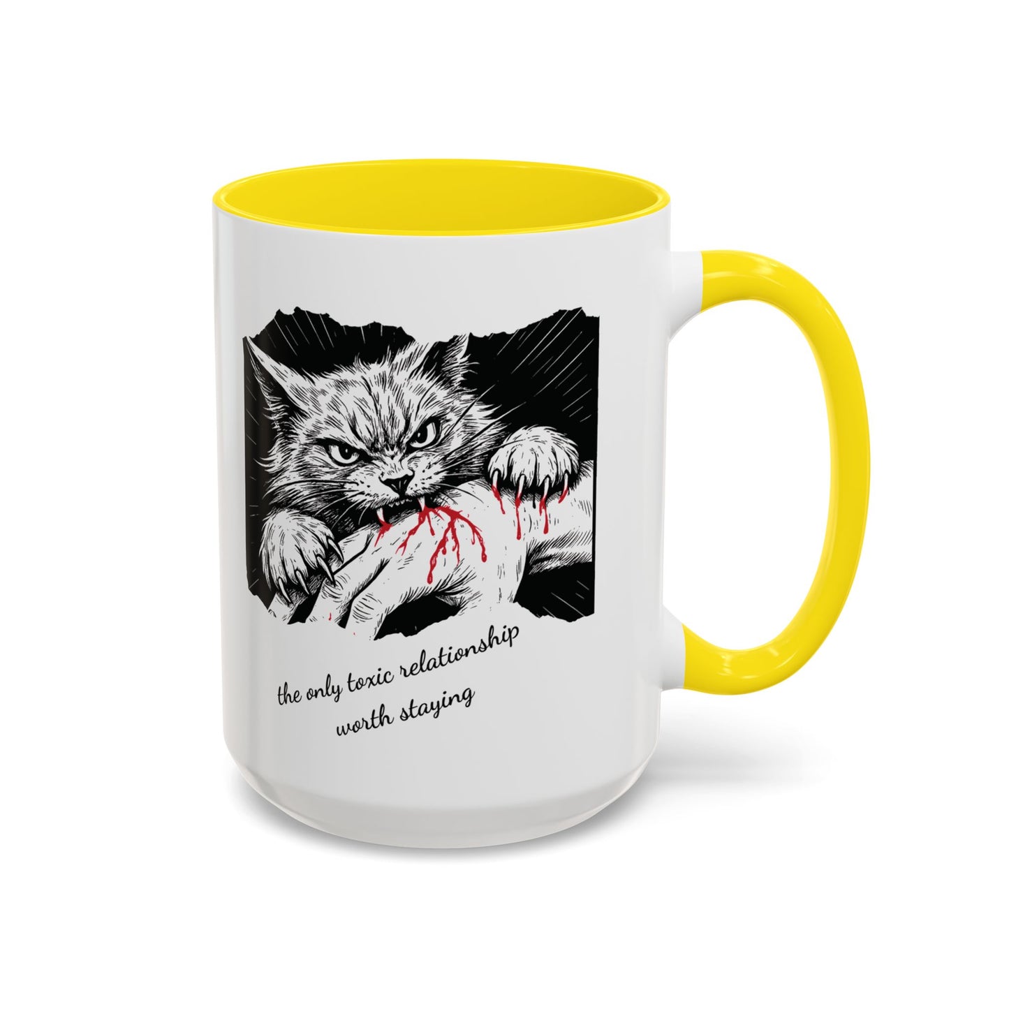 The Only Toxic Relationship Worth Staying Cat Mug