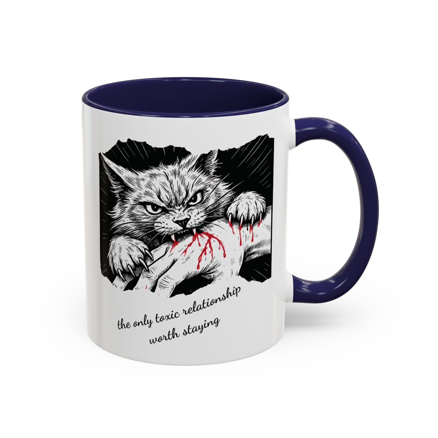 The Only Toxic Relationship Worth Staying Cat Mug
