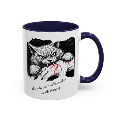 The Only Toxic Relationship Worth Staying Cat Mug