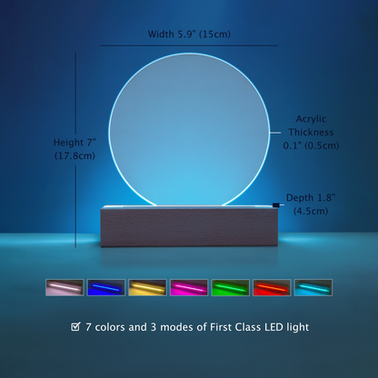 Witch Black Cat Moon LED Lamp