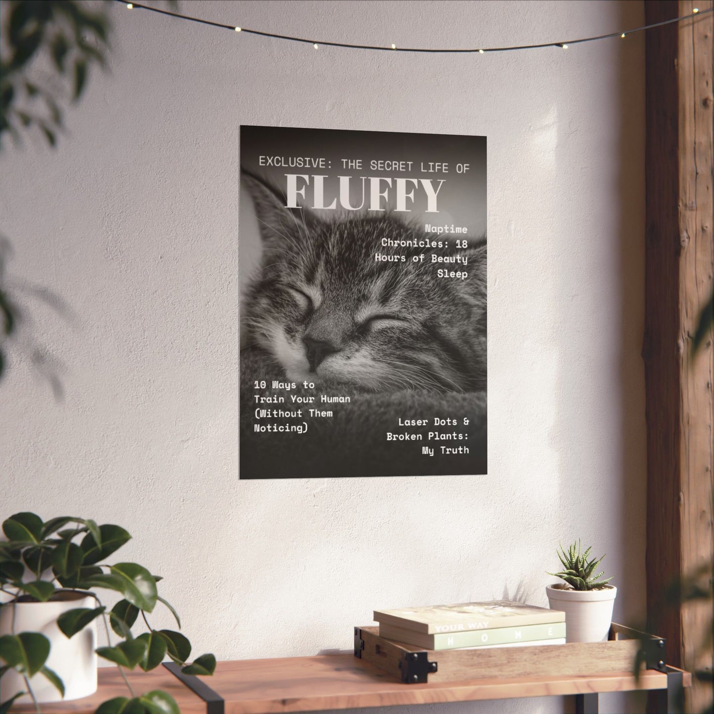 Custom “Cat Magazine Cover” Poster