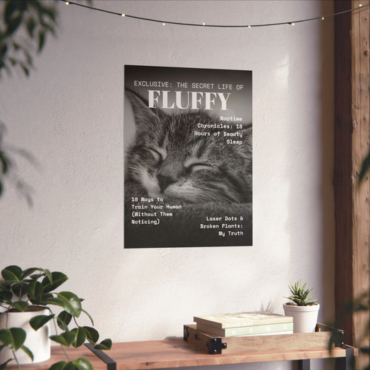 Custom “Cat Magazine Cover” Poster