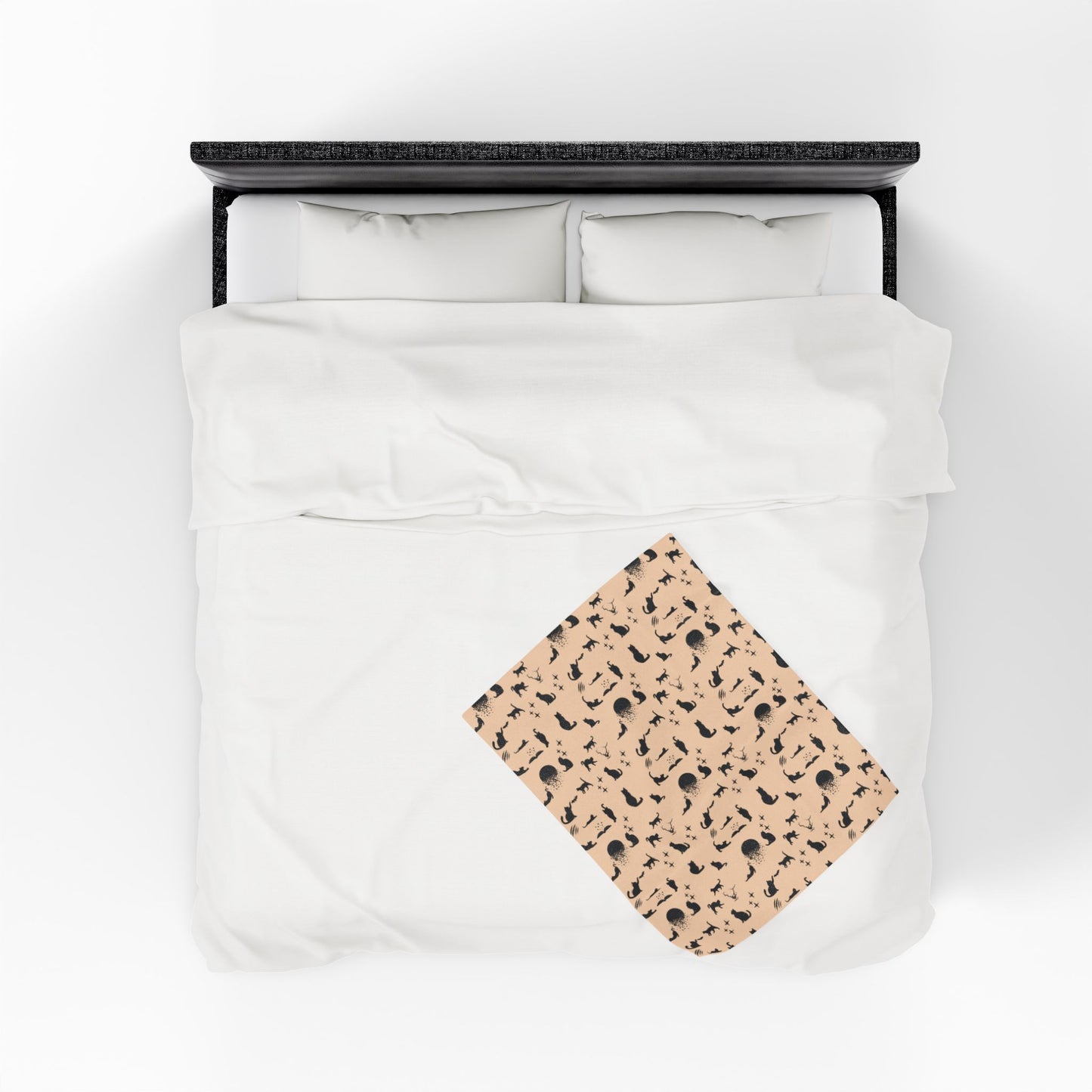 Black Cat Velveteen Plush Blanket