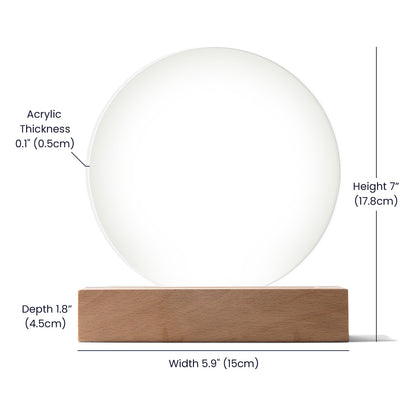 Witch Black Cat Moon LED Lamp