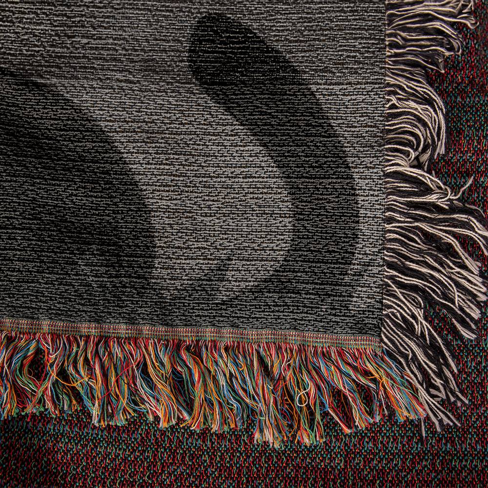 Black Cat, Moon & Bats Heirloom Woven Blanket