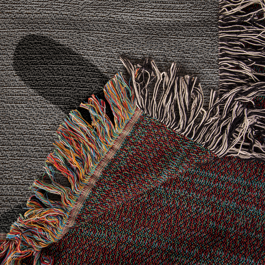 Black Cat, Moon & Bats Heirloom Woven Blanket